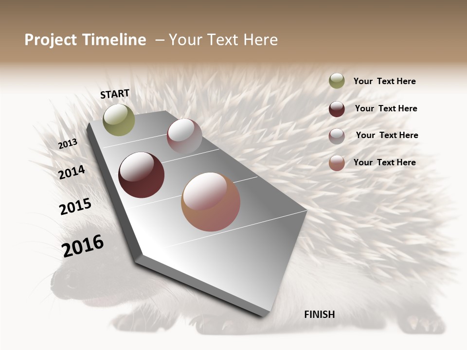 Needle Young Animal Wildlife PowerPoint Template