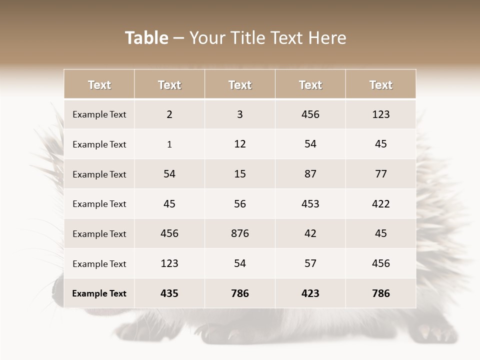 Needle Young Animal Wildlife PowerPoint Template