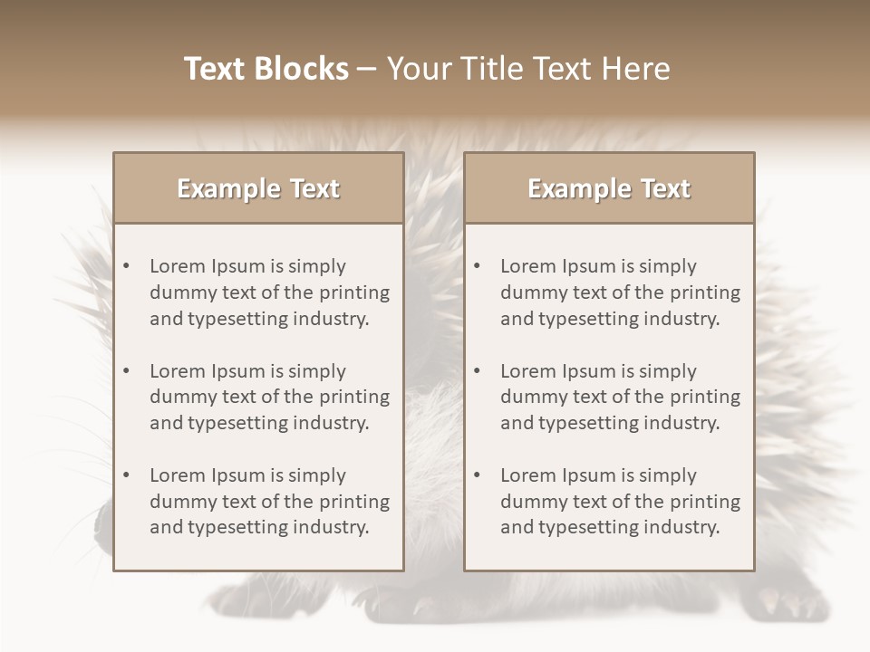 Needle Young Animal Wildlife PowerPoint Template