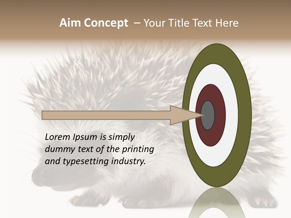 Needle Young Animal Wildlife PowerPoint Template