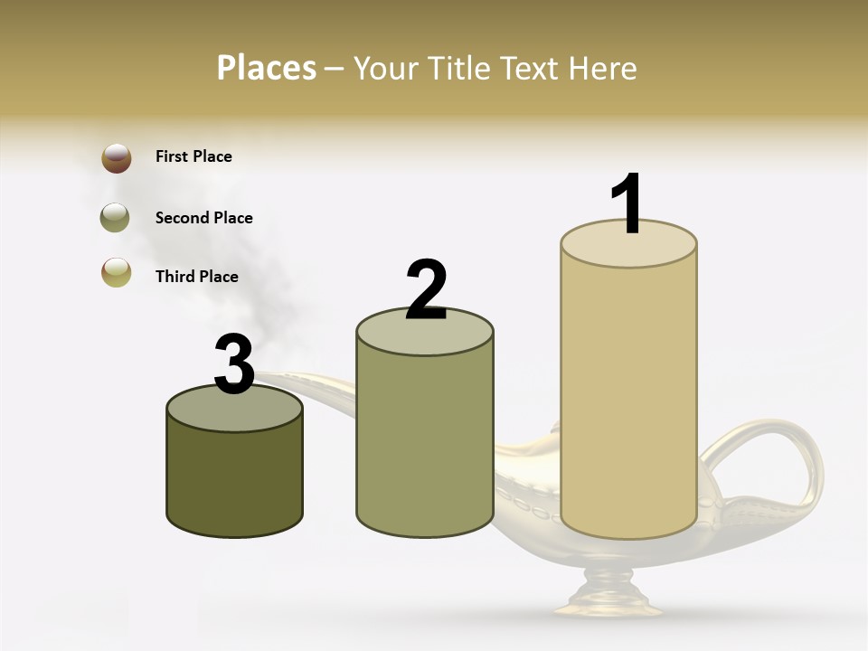 Antique Genie Lamp PowerPoint Template