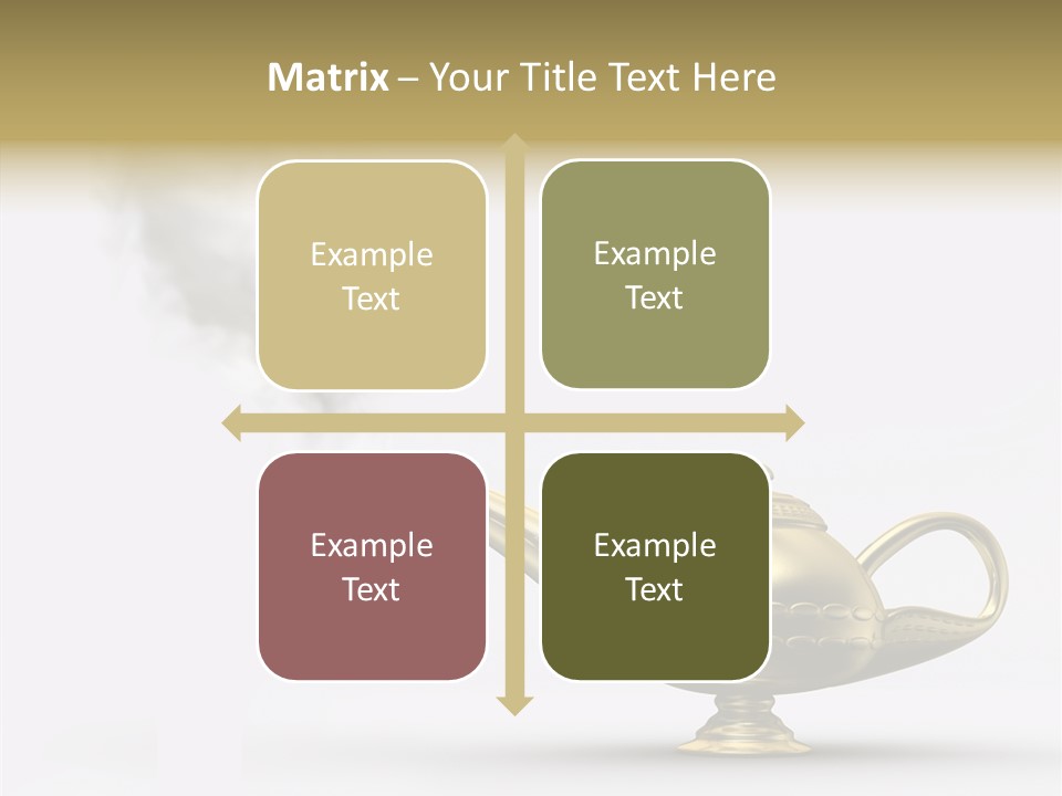 Antique Genie Lamp PowerPoint Template