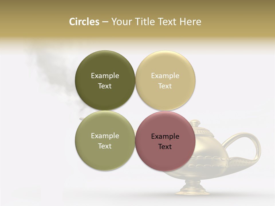 Antique Genie Lamp PowerPoint Template