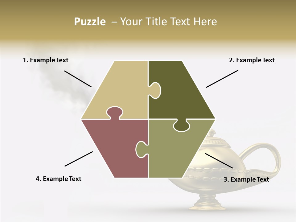 Antique Genie Lamp PowerPoint Template