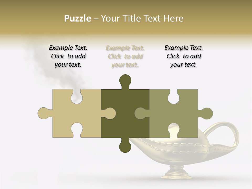 Antique Genie Lamp PowerPoint Template