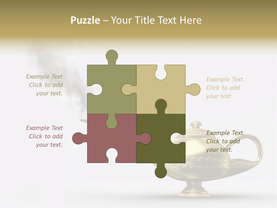 Antique Genie Lamp PowerPoint Template