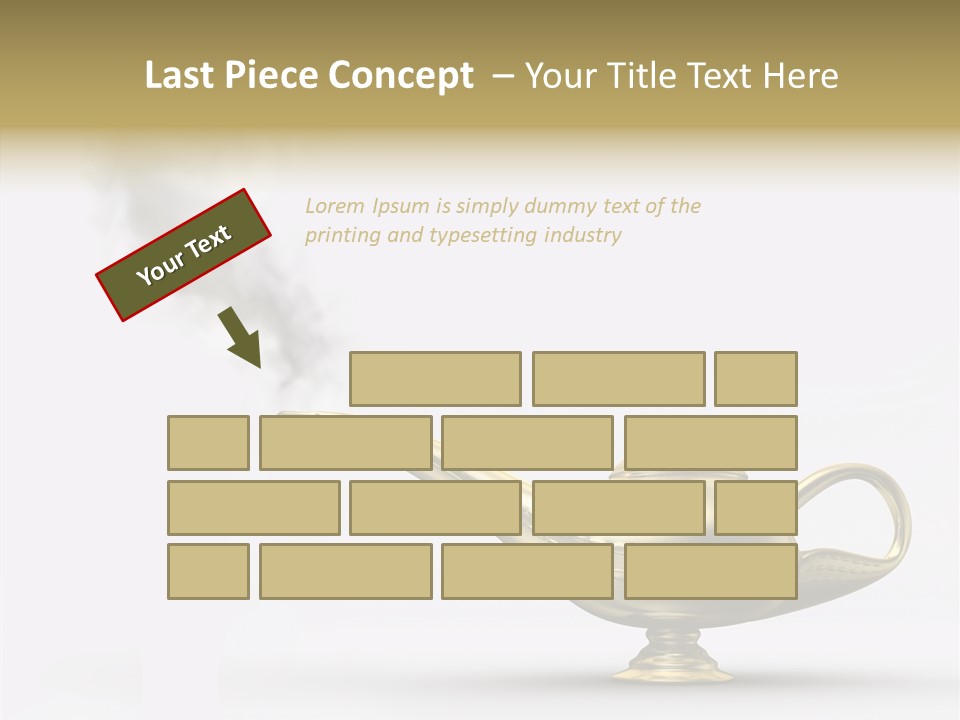 Antique Genie Lamp PowerPoint Template