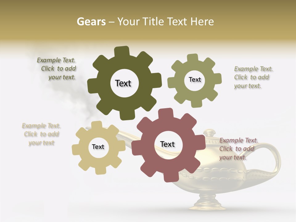 Antique Genie Lamp PowerPoint Template