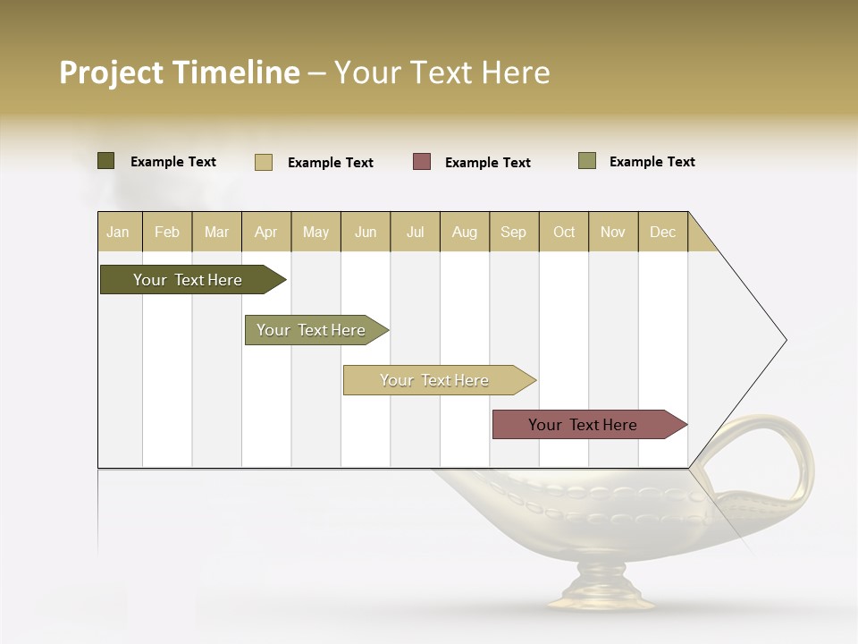 Antique Genie Lamp PowerPoint Template