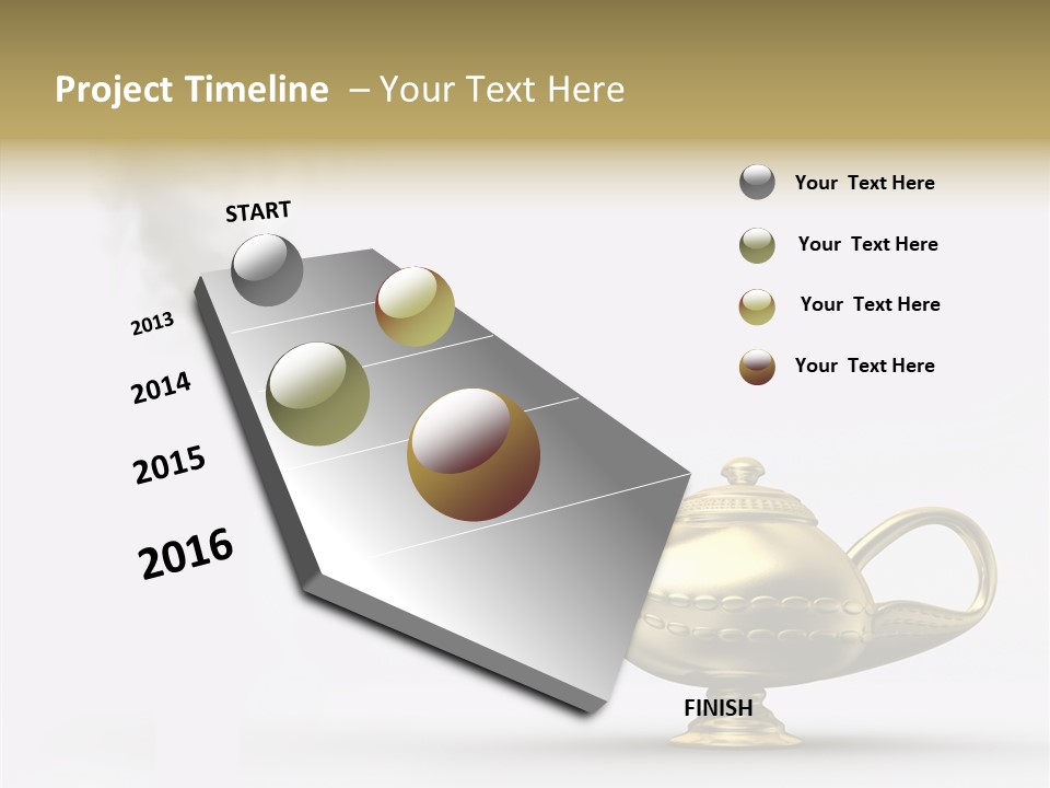 Antique Genie Lamp PowerPoint Template