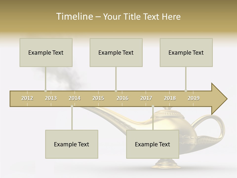 Antique Genie Lamp PowerPoint Template