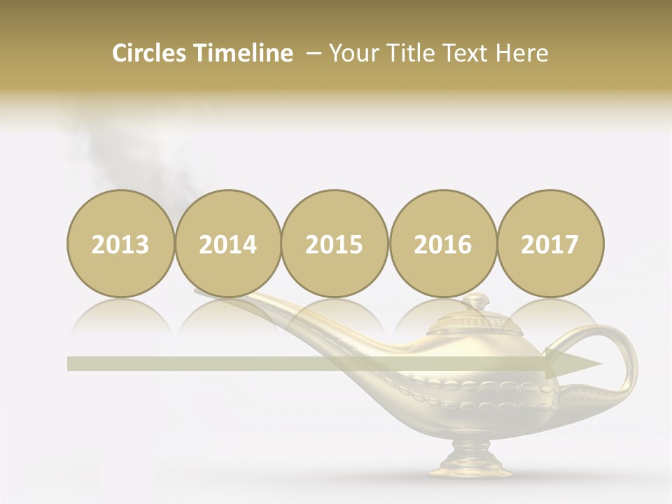 Antique Genie Lamp PowerPoint Template