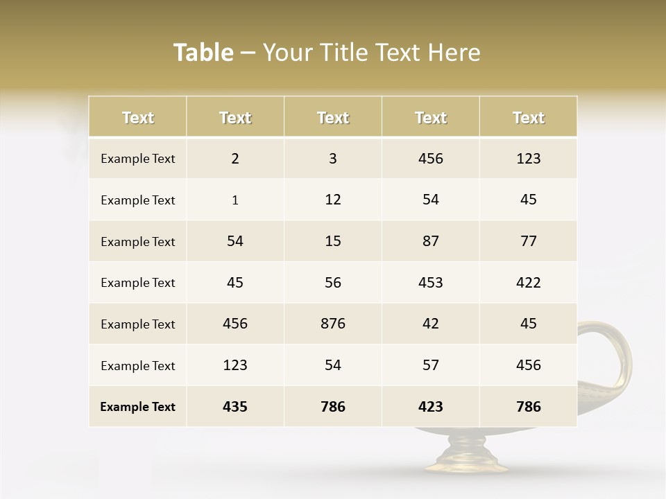 Antique Genie Lamp PowerPoint Template