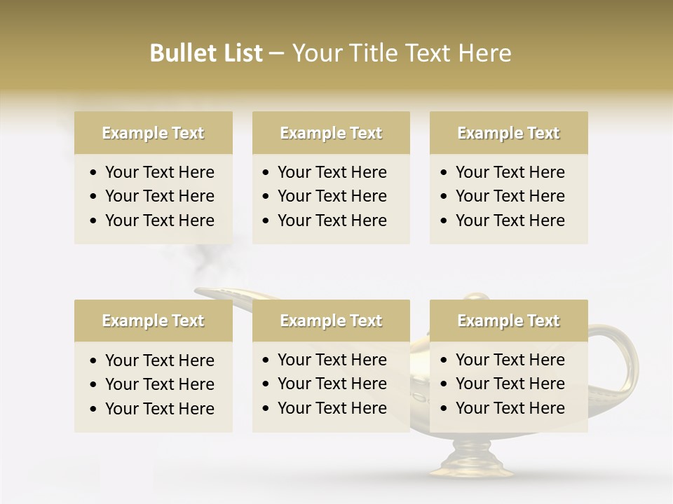 Antique Genie Lamp PowerPoint Template