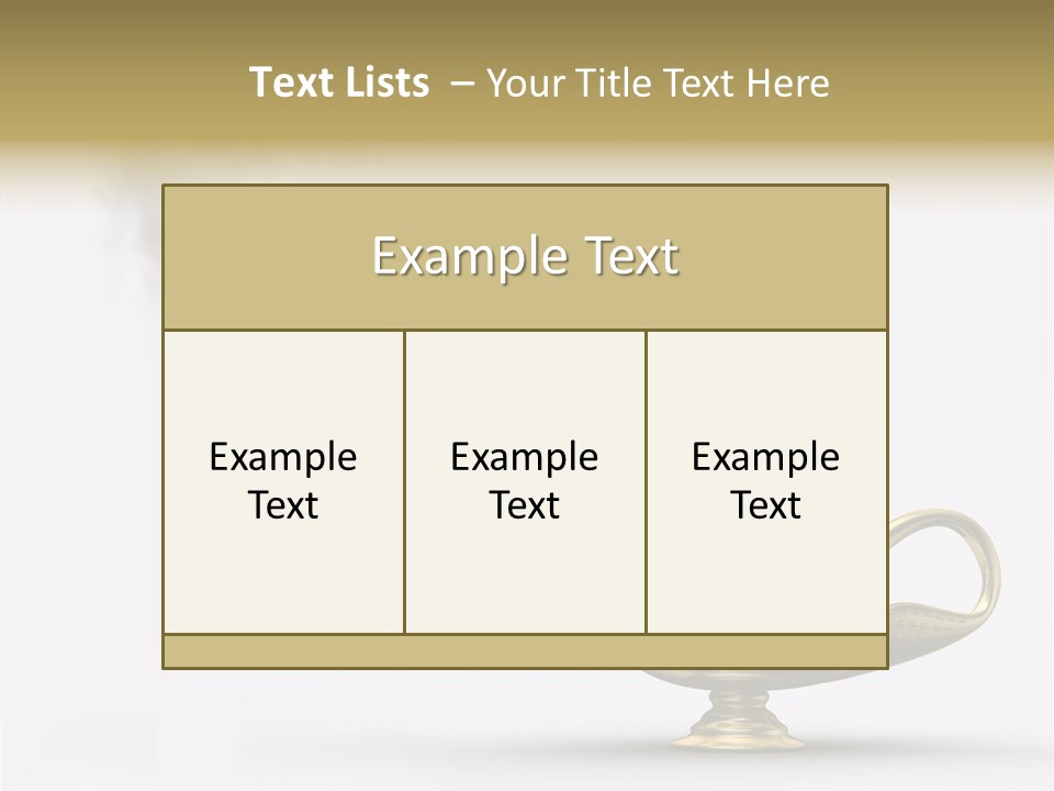 Antique Genie Lamp PowerPoint Template