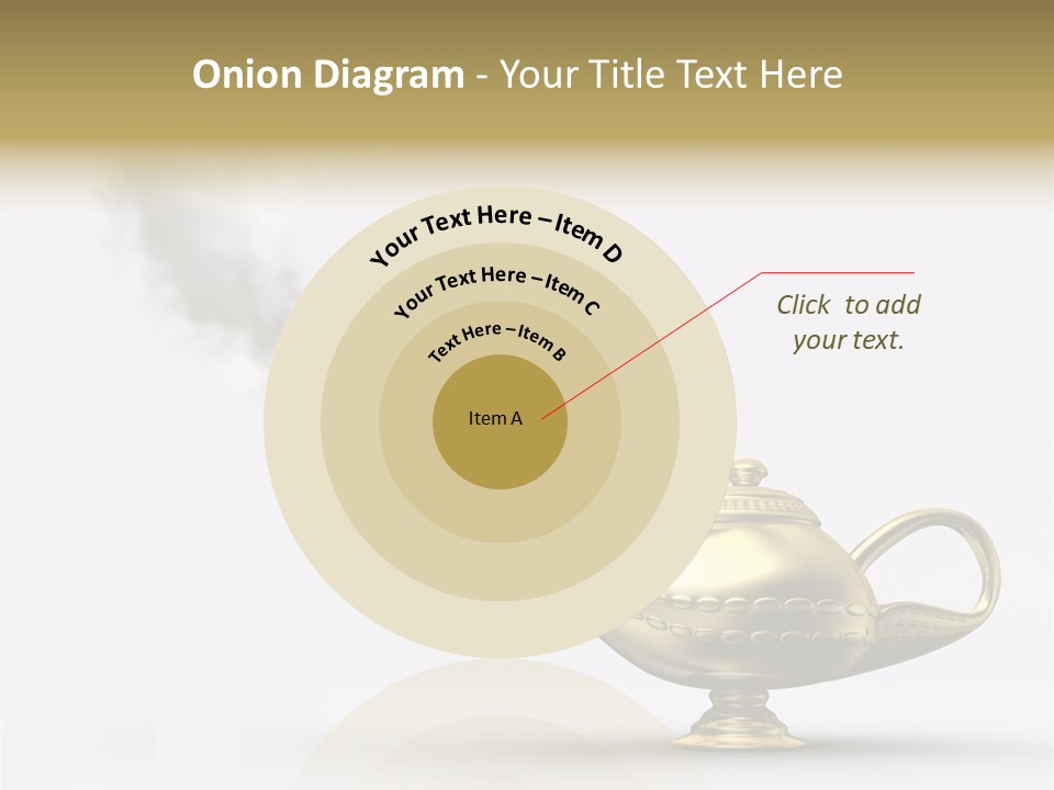 Antique Genie Lamp PowerPoint Template