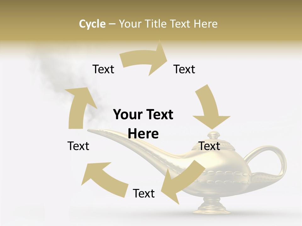 Antique Genie Lamp PowerPoint Template