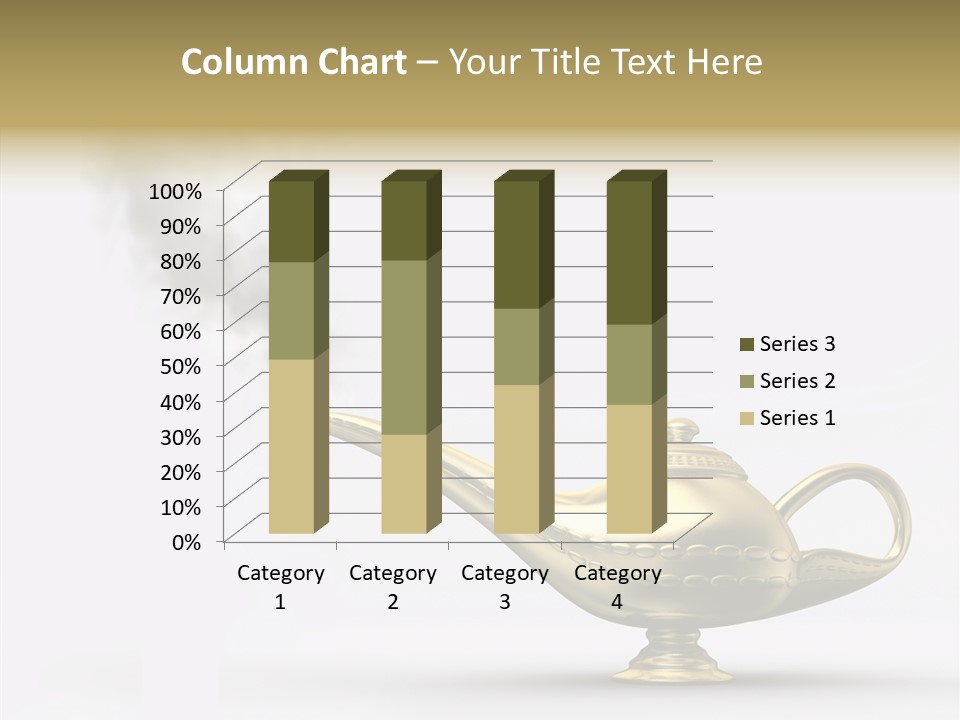 Antique Genie Lamp PowerPoint Template