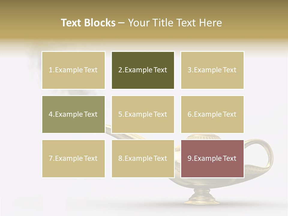 Antique Genie Lamp PowerPoint Template