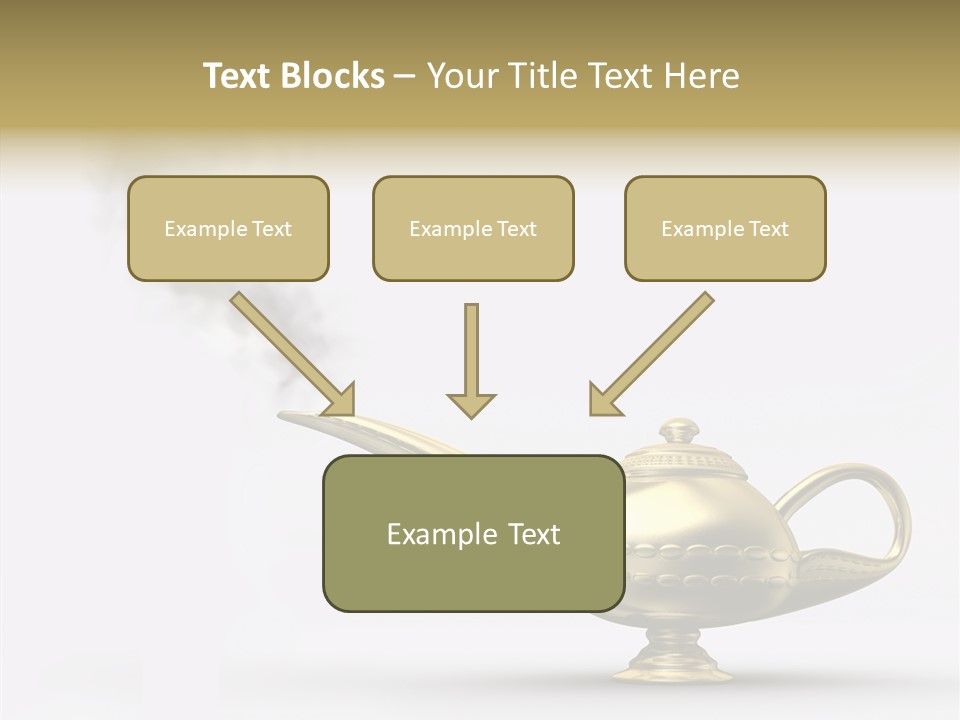 Antique Genie Lamp PowerPoint Template