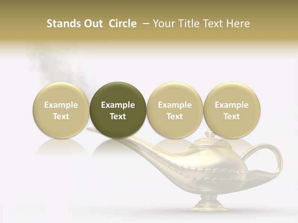 Antique Genie Lamp PowerPoint Template