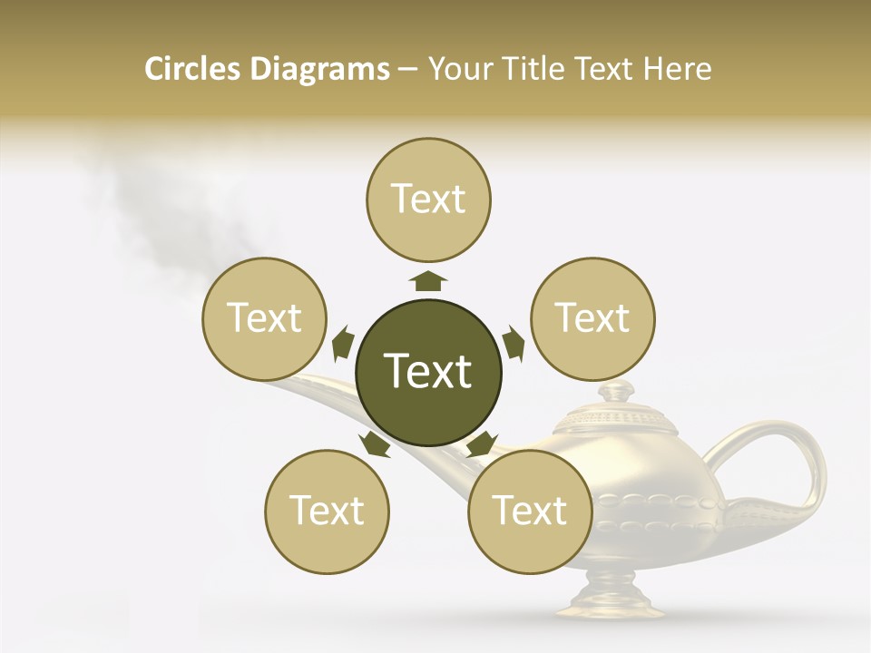 Antique Genie Lamp PowerPoint Template