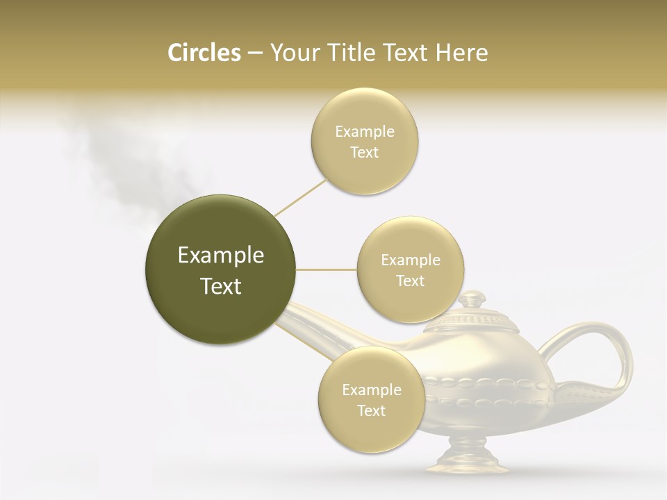 Antique Genie Lamp PowerPoint Template