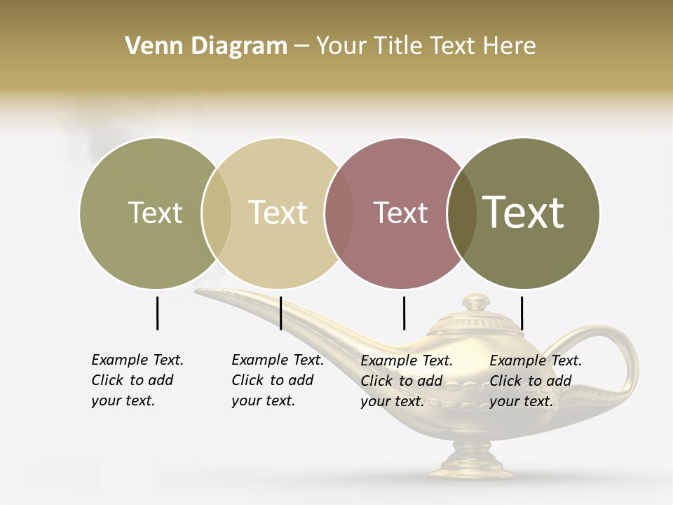 Antique Genie Lamp PowerPoint Template