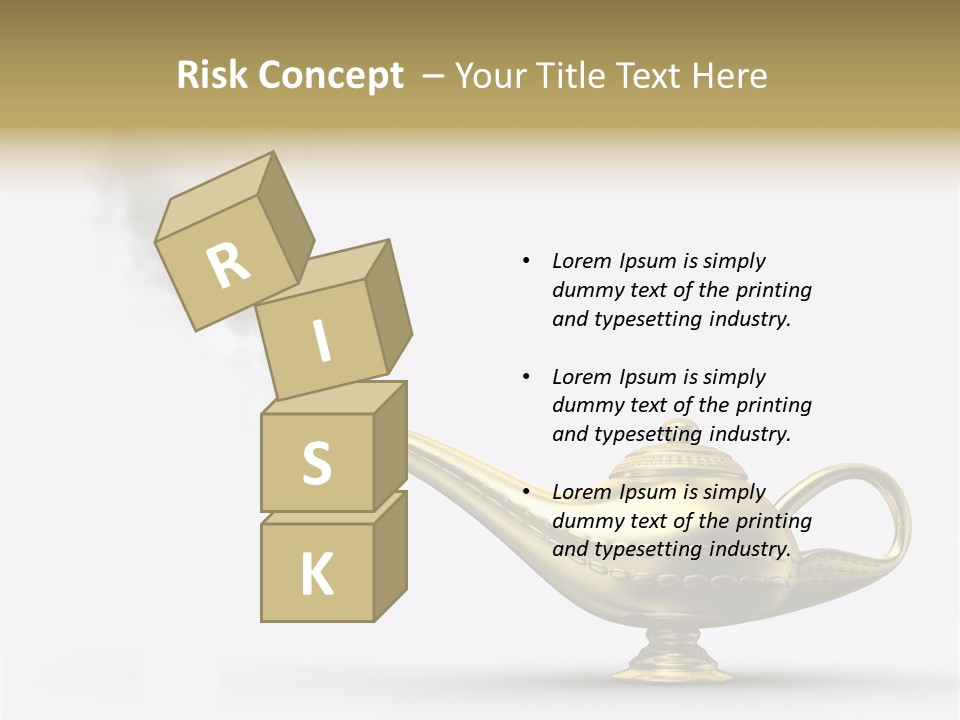 Antique Genie Lamp PowerPoint Template