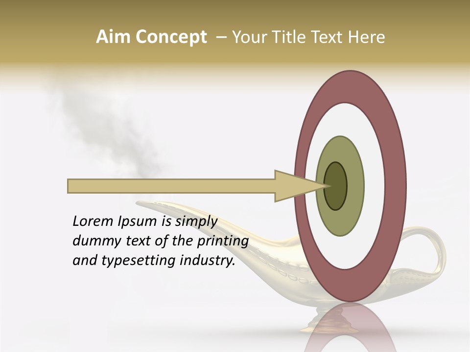 Antique Genie Lamp PowerPoint Template