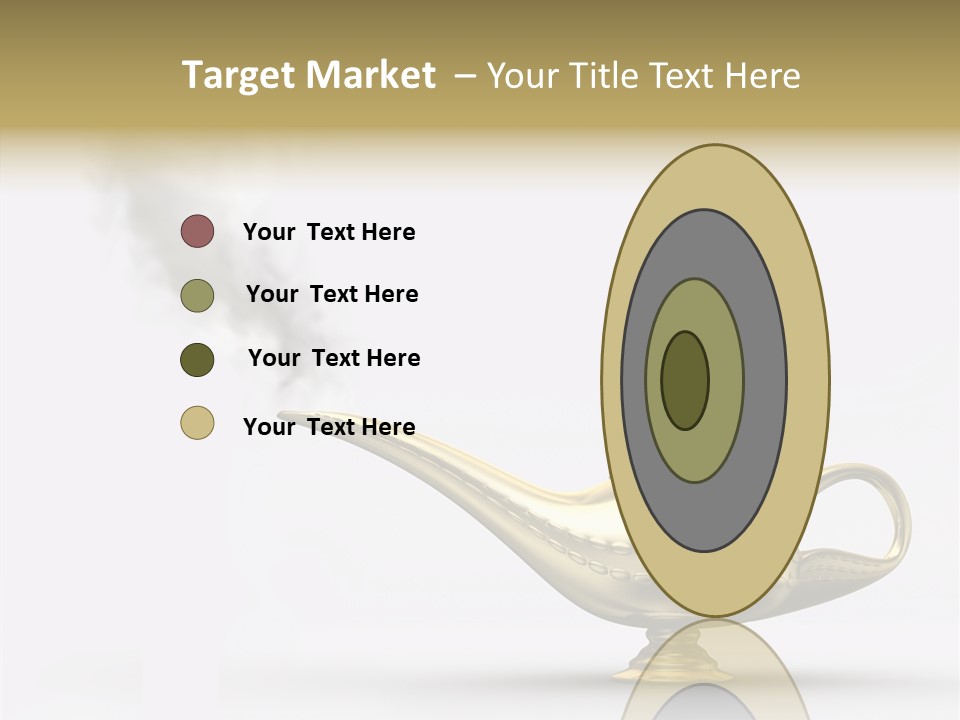 Antique Genie Lamp PowerPoint Template
