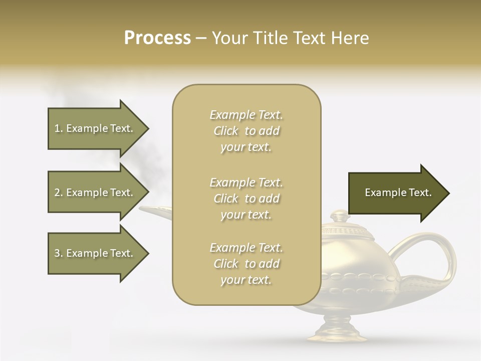 Antique Genie Lamp PowerPoint Template