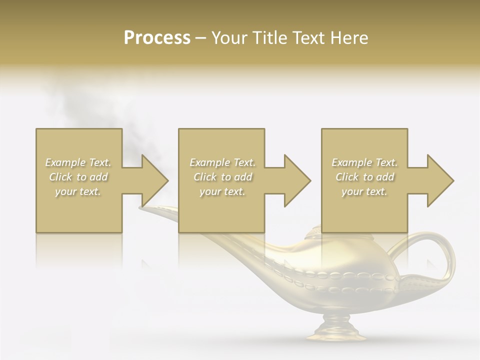 Antique Genie Lamp PowerPoint Template