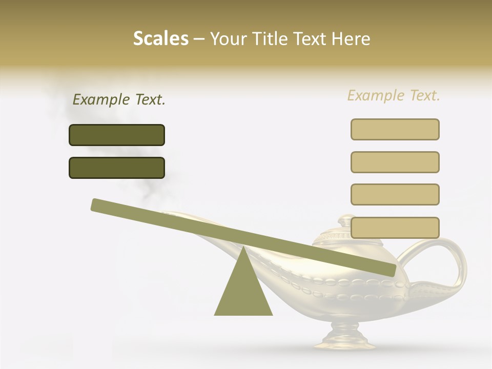 Antique Genie Lamp PowerPoint Template