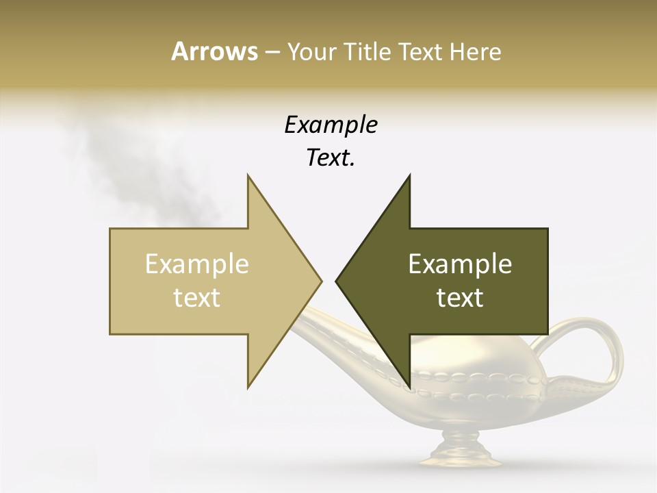 Antique Genie Lamp PowerPoint Template