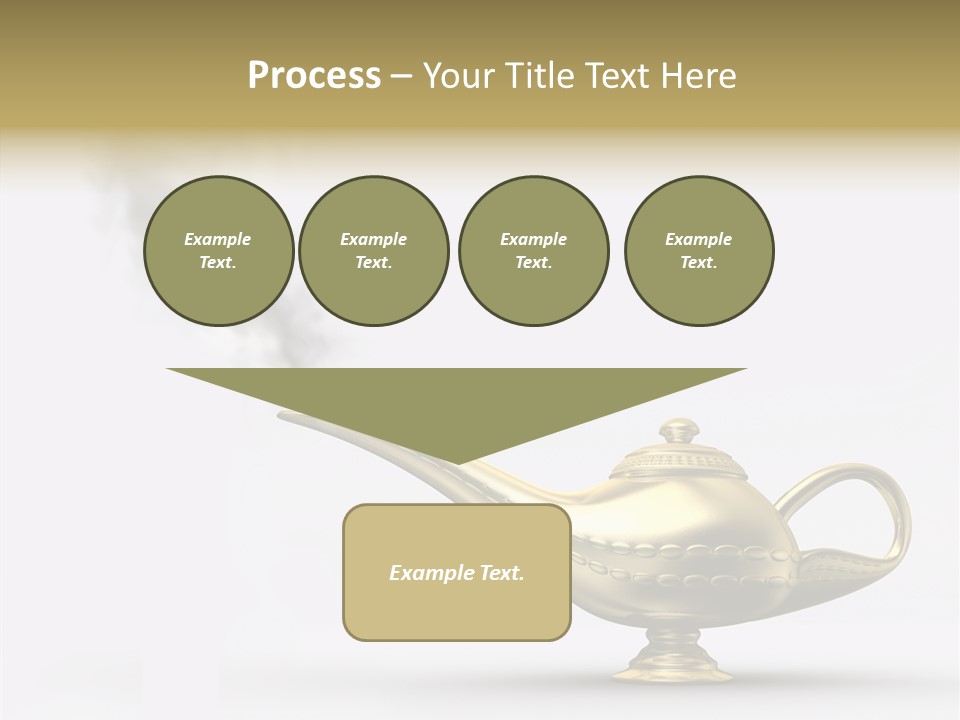 Antique Genie Lamp PowerPoint Template