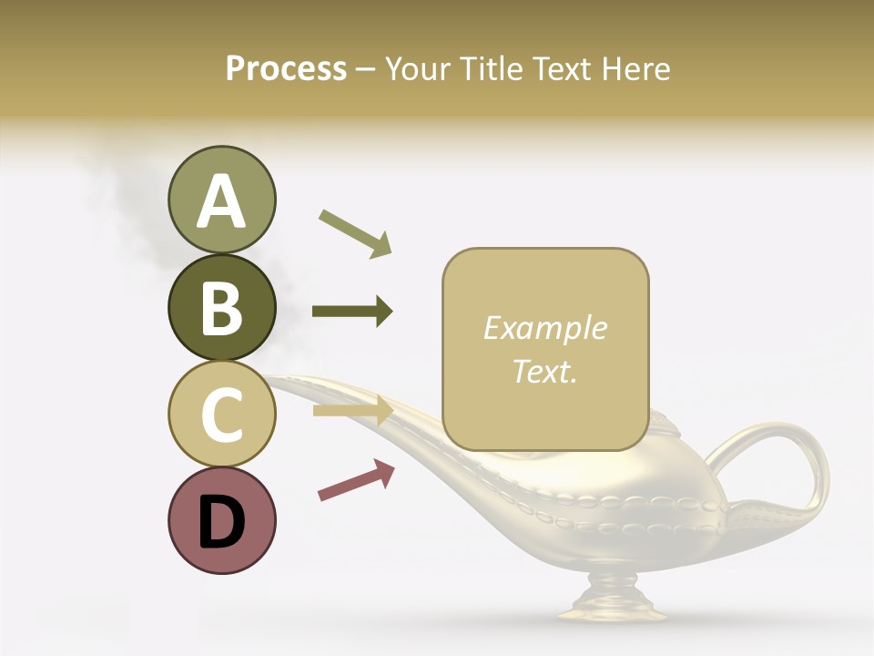 Antique Genie Lamp PowerPoint Template