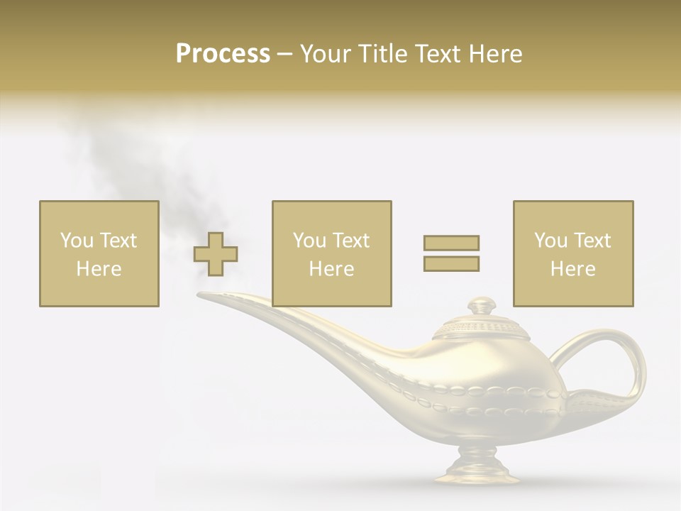 Antique Genie Lamp PowerPoint Template