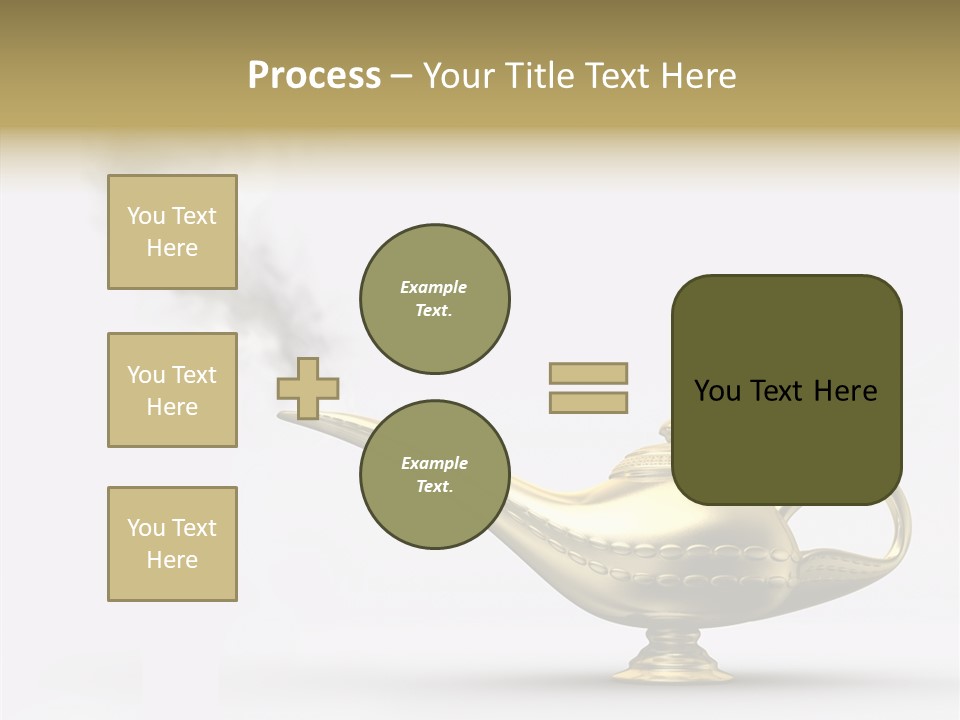 Antique Genie Lamp PowerPoint Template