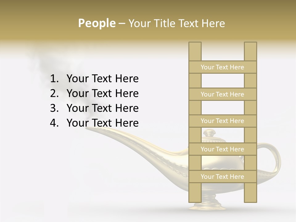 Antique Genie Lamp PowerPoint Template