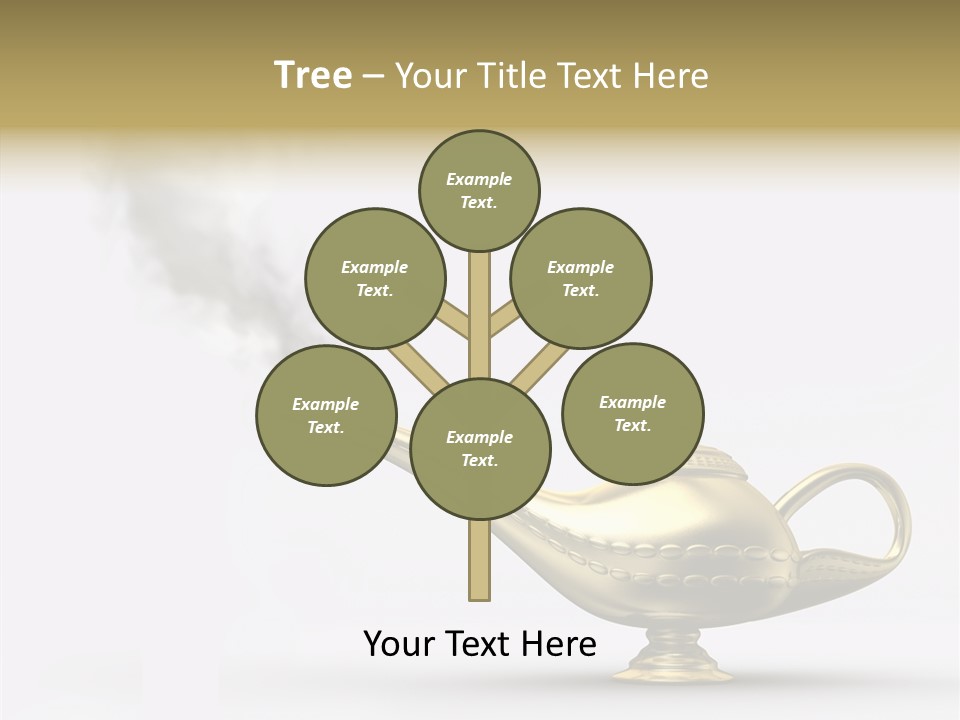 Antique Genie Lamp PowerPoint Template