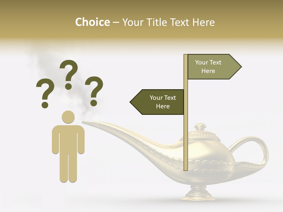 Antique Genie Lamp PowerPoint Template
