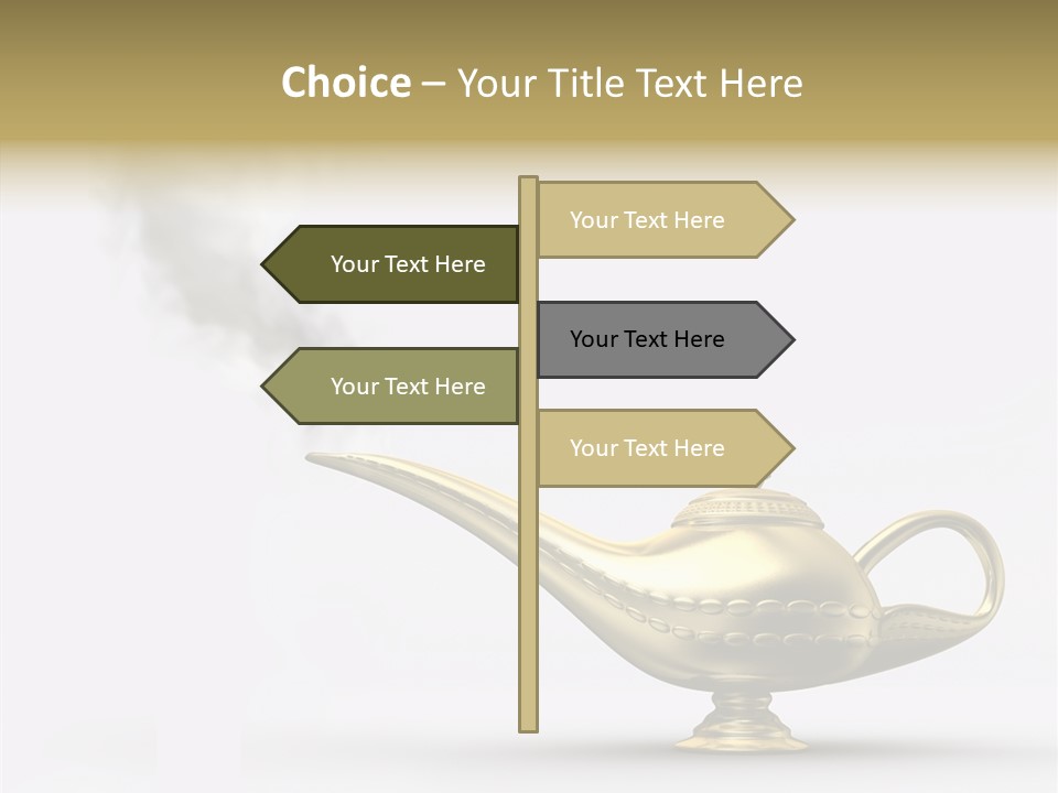 Antique Genie Lamp PowerPoint Template