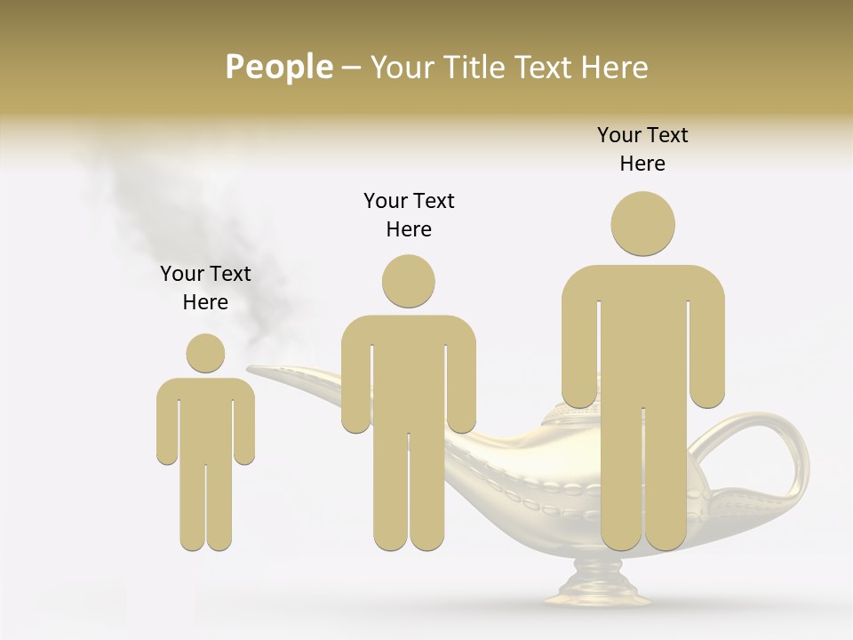 Antique Genie Lamp PowerPoint Template