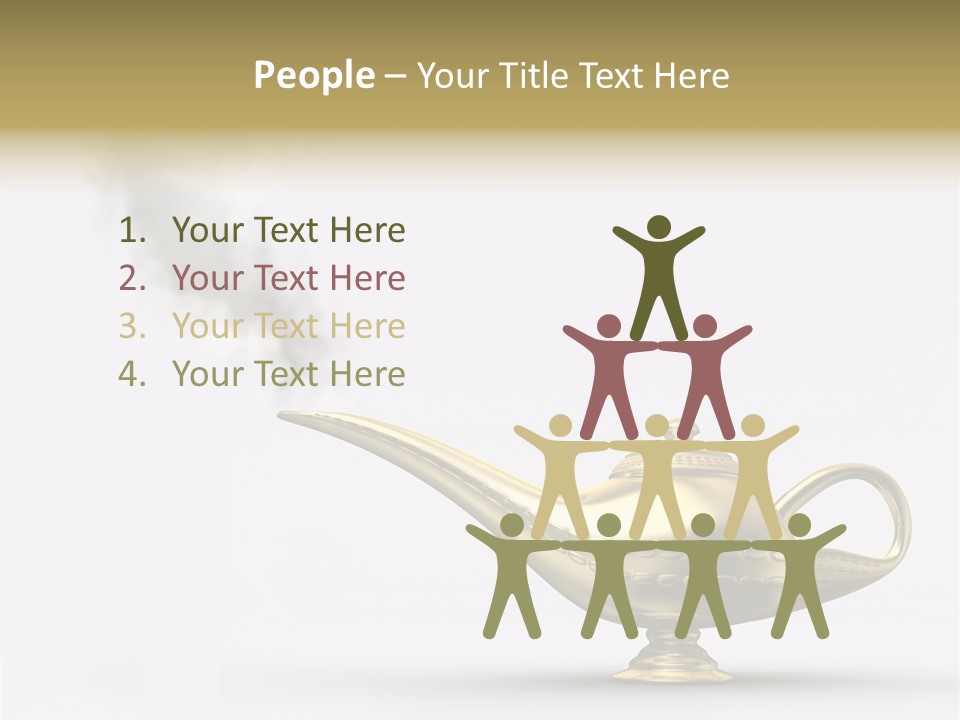 Antique Genie Lamp PowerPoint Template