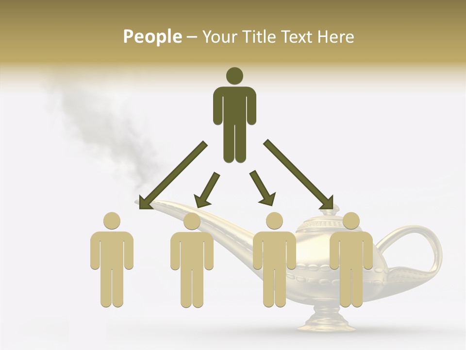 Antique Genie Lamp PowerPoint Template