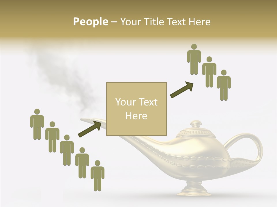 Antique Genie Lamp PowerPoint Template