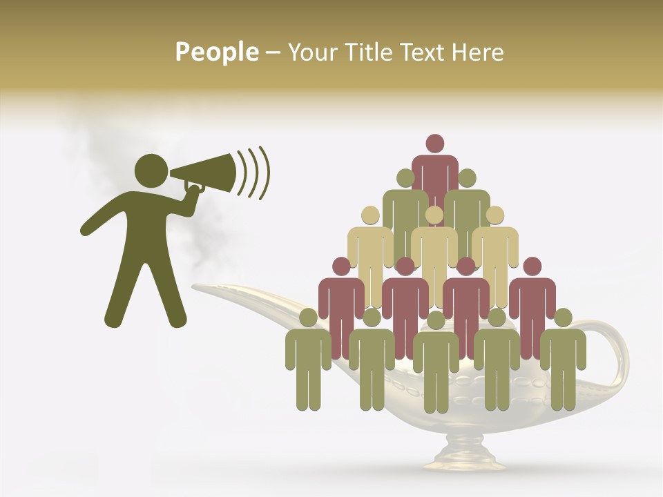Antique Genie Lamp PowerPoint Template
