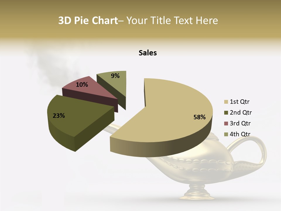 Antique Genie Lamp PowerPoint Template