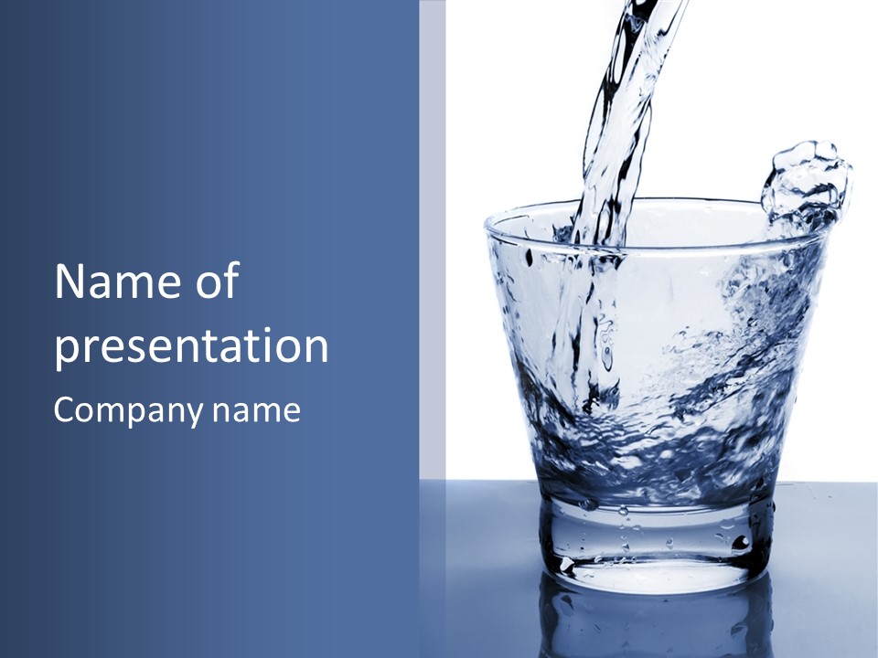 Clear One Drink PowerPoint Template